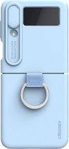 Nillkin CamShield Hoesje voor de Samsung Galaxy Z Flip 4 - Back Cover met Camera Slider Blauw