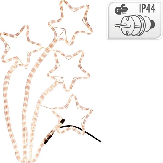 Kerstverlichting Vallende sterren 4 stuks 216 LED's