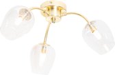 QAZQA elien - Klassieke Plafondlamp - 3 lichts - Ø 36 cm - Goud/messing - Woonkamer | Slaapkamer | Keuken