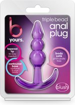 Blush Buttplug B YOURS TRIPLE BEAD ANAL PLUG Paars