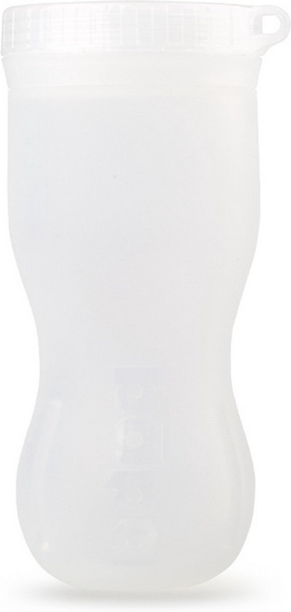 Bapa FlipBottle - Drinkfles - 580ml - Wit - Doorzichtig - BPA vrij