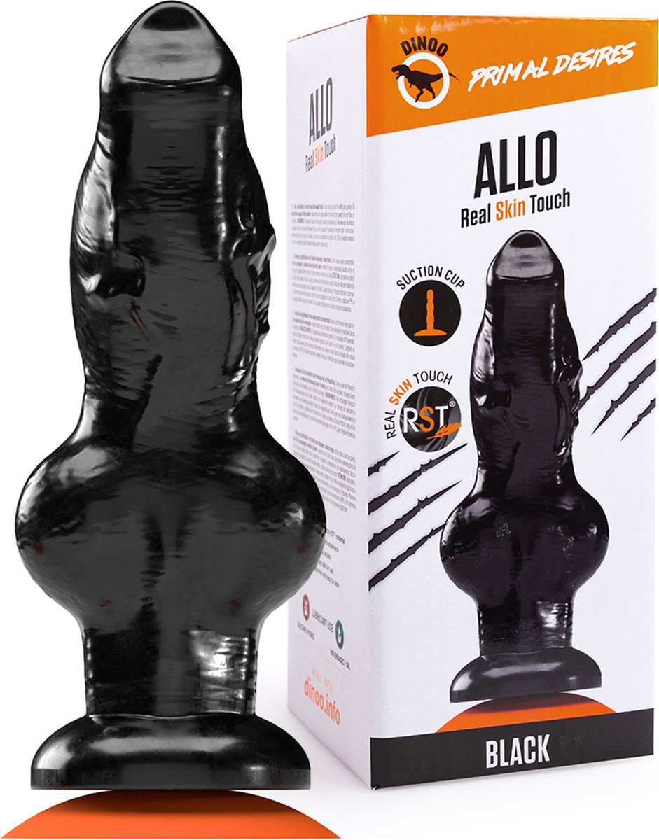 Goedkoopste Dinoo - Primal Desires Extra Grote Dildo Met Zuignap Allo - Zwart
