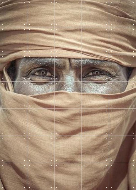 IXXI Tuareg in Libya - Wanddecoratie - Portretten - 100 x 140 cm