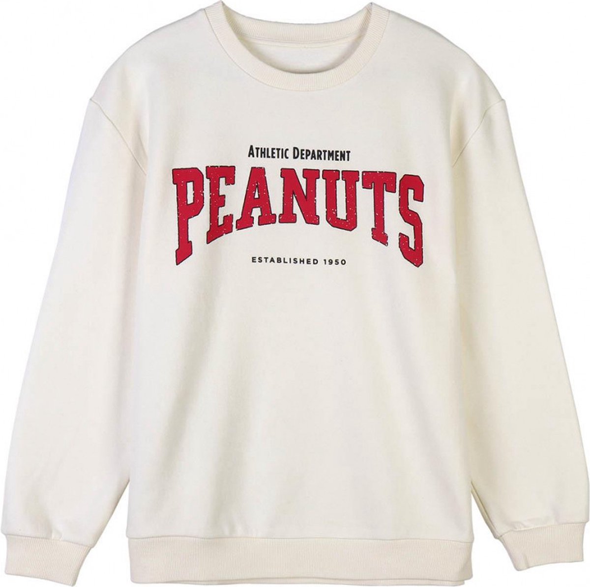 Original Peanuts Snoopy - trui sweatshirt katoen geborsteld - Maat S - Unisex katoen