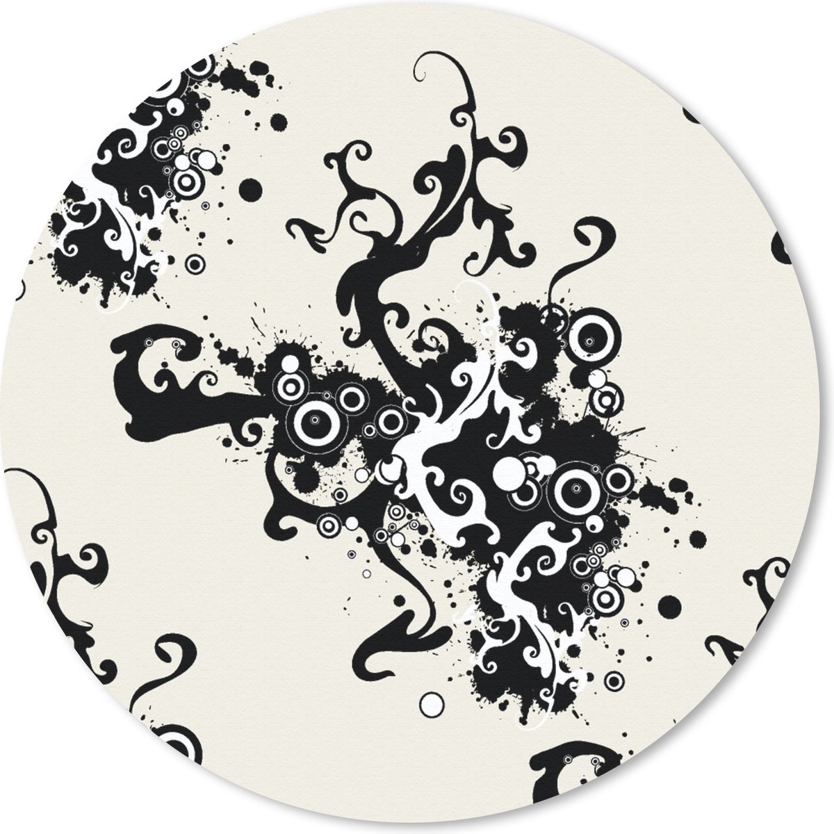 Muismat rond 50x50 cm - Mousepad Patronen - Zen - Abstract - Ronde muismatten