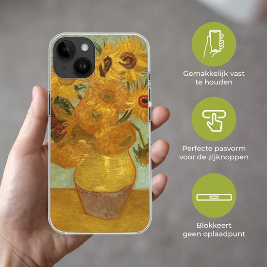 Apple iPhone 14 Plus - Coque souple - Tournesols - Vincent van Gogh - Coque en Siliconen pour téléphone