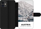 Bookcase Geschikt voor iPhone 11 telefoonhoesje - Oostenrijk - Water - Berg - Alpen - Met vakjes - Wallet case met magneetsluiting