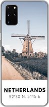 Coque Samsung Galaxy S20 Plus - Pays- Nederland - Moulin à vent - Prairie - Coque de téléphone en Siliconen