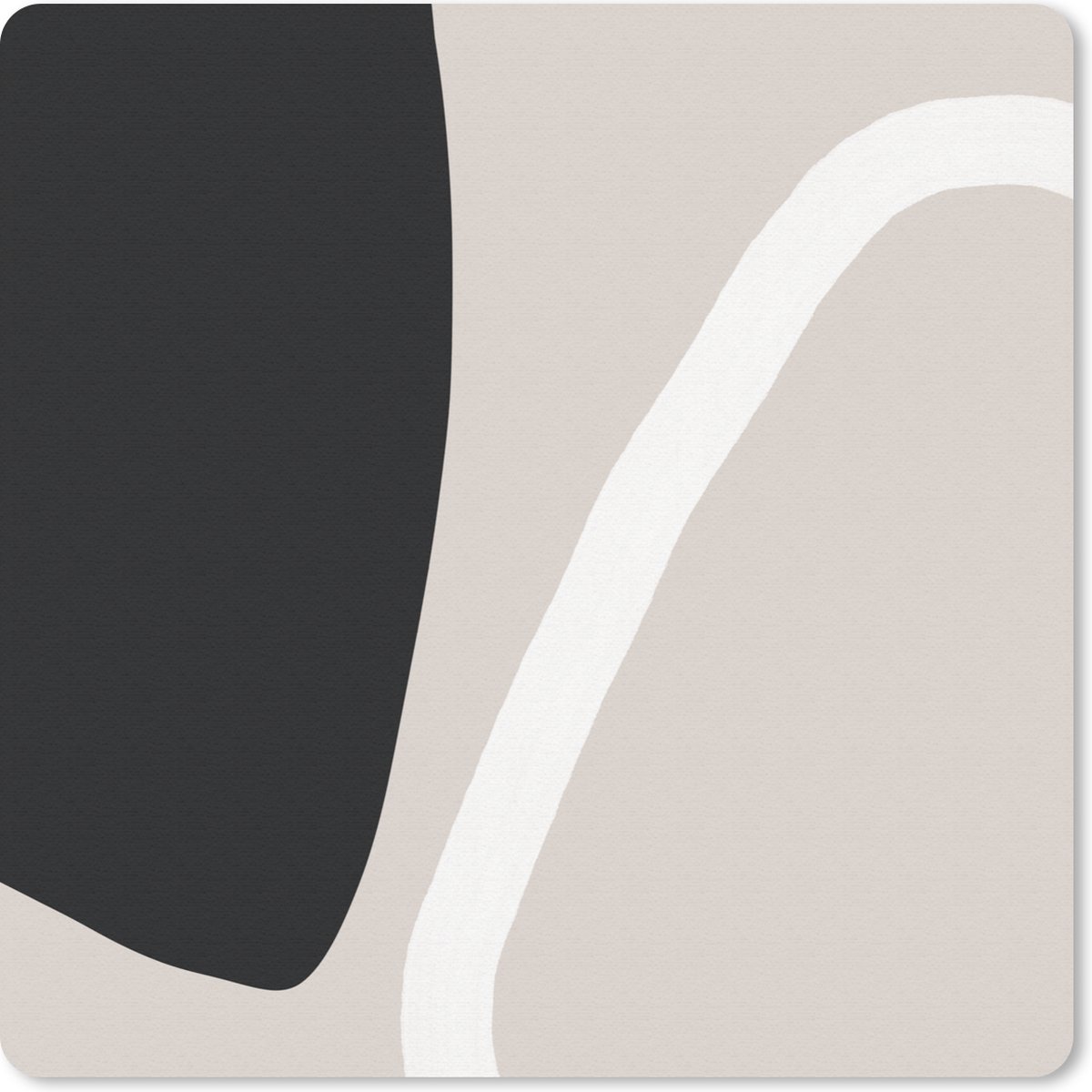 Muismat 20x20 cm - Mousepad Pastel - Minimalisme - Vormen - Muismatten