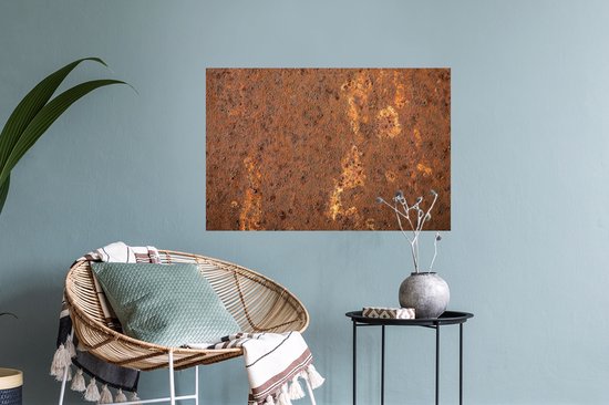 Stickers muraux - Sticker Foil - Marron - Oranje - Abstrait - Vintage - Rouille - Motif - 60x40 cm - Film Adhésif - Stickers muraux Chambre Enfant - Papier Peint Auto Adhésif