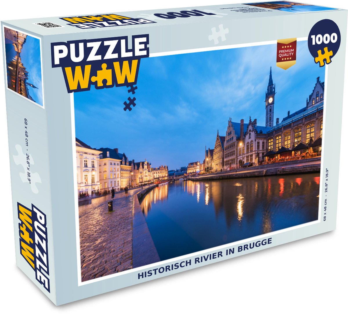 Puzzel Historisch rivier in Gent - Legpuzzel - Puzzel 1000 stukjes  volwassenen | bol