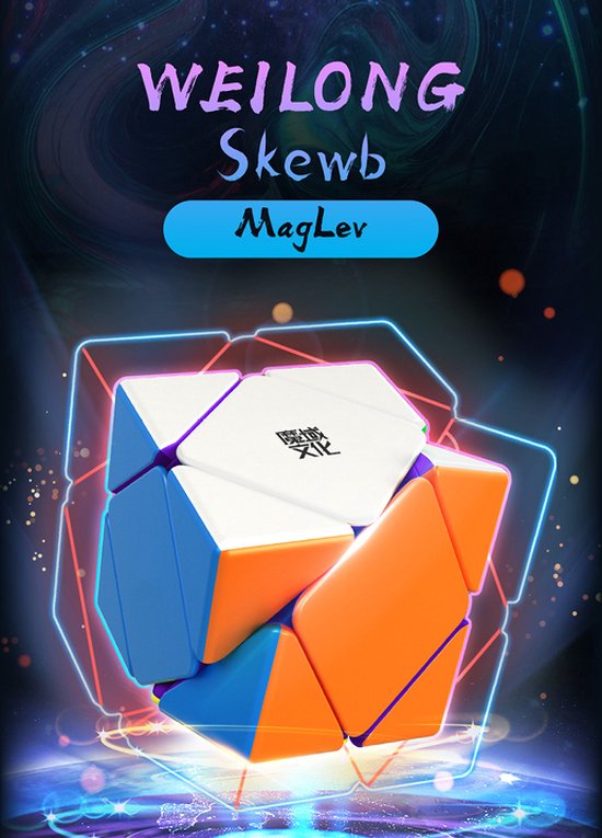 Thumbnail van een extra afbeelding van het spel MoYu Weilong Skewb Maglev 3x3