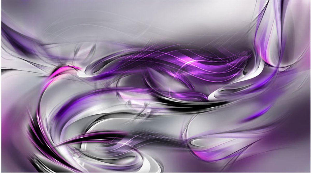 Fotobehang XXL - Purple Swirls II.