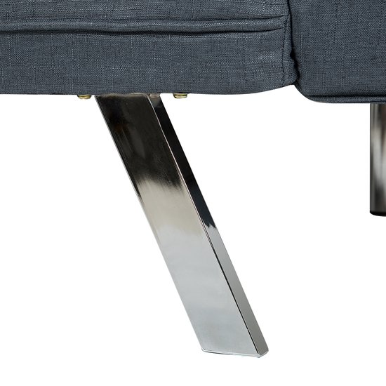 Beliani BRISTOL Sofa Bed Blauw Polyester