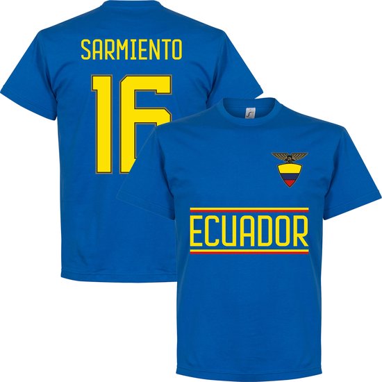 Ecuador Sarmiento 16 Team T-shirt - Blauw