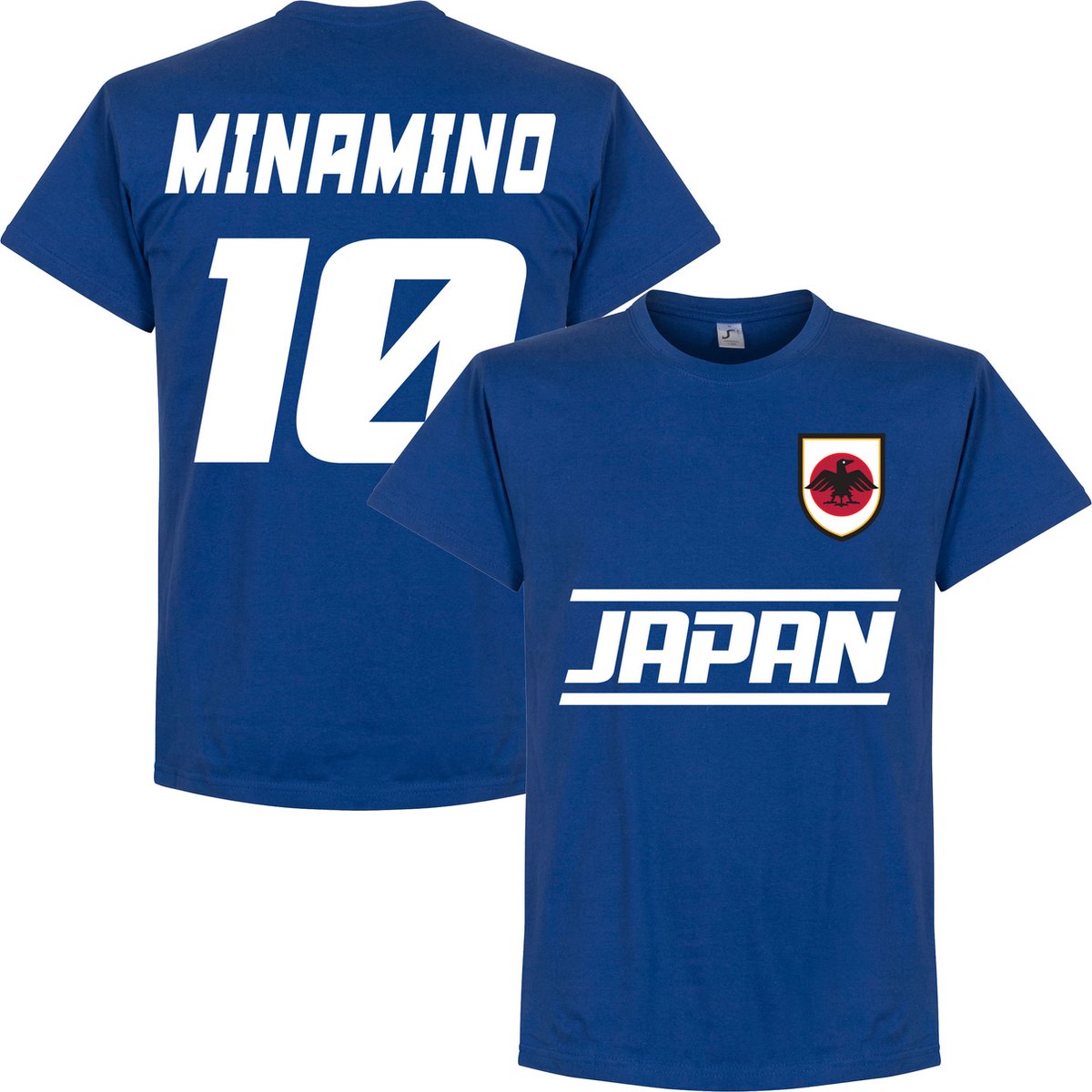 Japan Team Minamino 10 T-Shirt - Blauw - 3XL