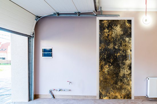 Autocollant de porte Or - Zwart - Luxe - 95 x 235 cm - Affiche de porte