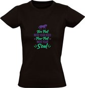 Paarden move Dames T-shirt | Manege | Paard | Paardrijden | Hengst | Pony | Zwart