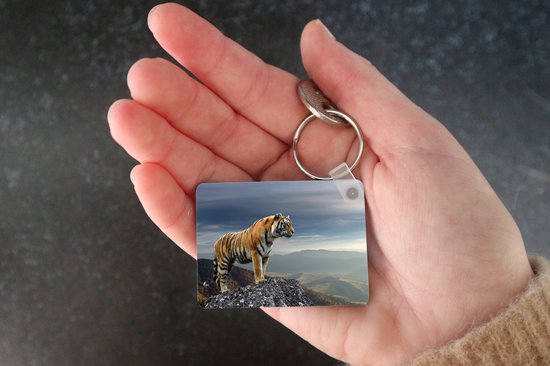 Porte-clés - Tigre - Berg - Nature - Paysage - Cadeaux - Plastique