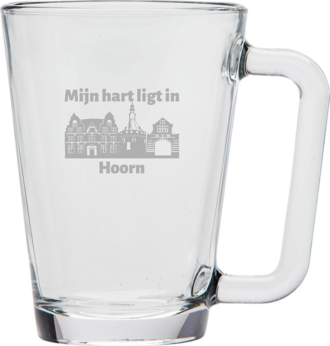 Gegraveerde theeglas 26cl Hoorn