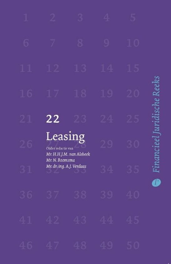 Financieel Juridische Reeks 22 -   Leasing