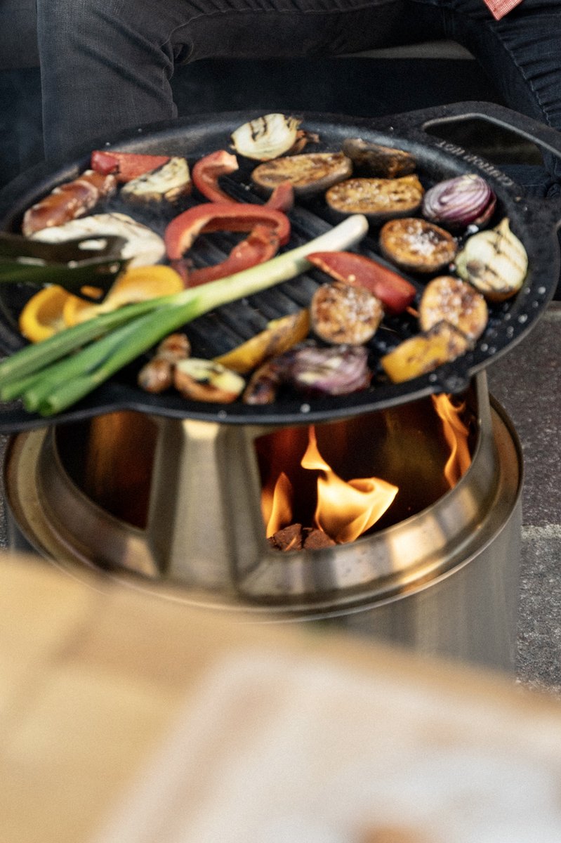 Solo Stove Ranger Cast Iron Griddle Plate with Adapter