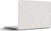 Sticker ordinateur portable - 17,3 pouces - Line au trait - Abstrait - Pastel