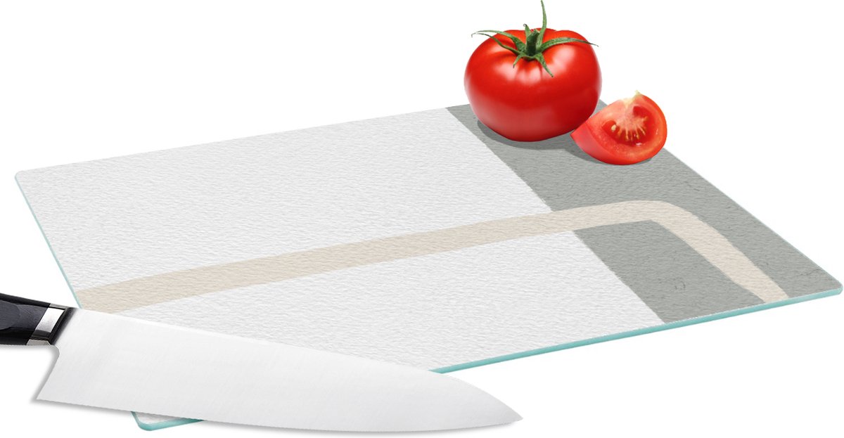 Glazen Snijplank - 28x20 - Abstract - Minimalisme - Design - Snijplanken Glas