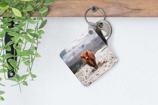 Porte-clés - Cadeaux à distribuer - Highlander écossais - Neige - Berg - Plastique