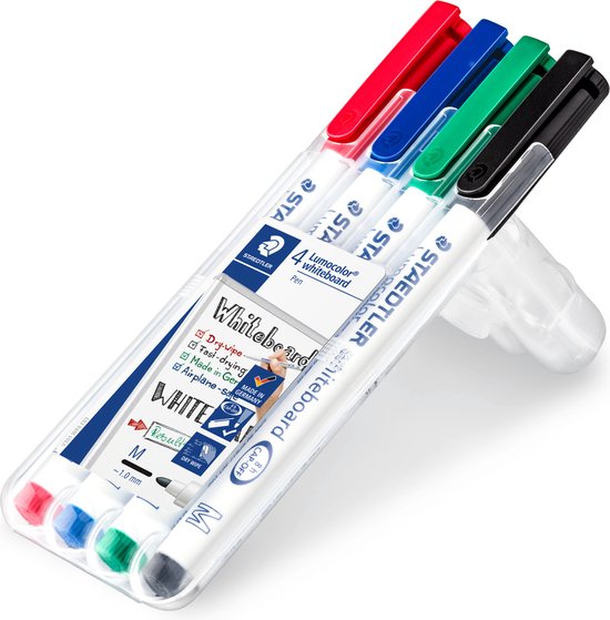 STAEDTLER Lumocolor whiteboard pen - Box 4 st - STAEDTLER
