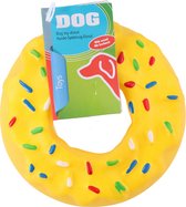 Honden donut & geluid - Geel