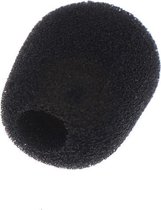 Knaak Microfoon windkap - Headset - Cover - Plopkap - Cap - Windshield - 25x20mm - Zwart - 5 stuks