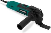 VONROC Multi-outil oscillant 350W – Vitesse variable 12 000 – 22 000 p/min. – Incl. Plateau de ponçage, lame de scie, lame de grattoir et adaptateur pour aspirateur