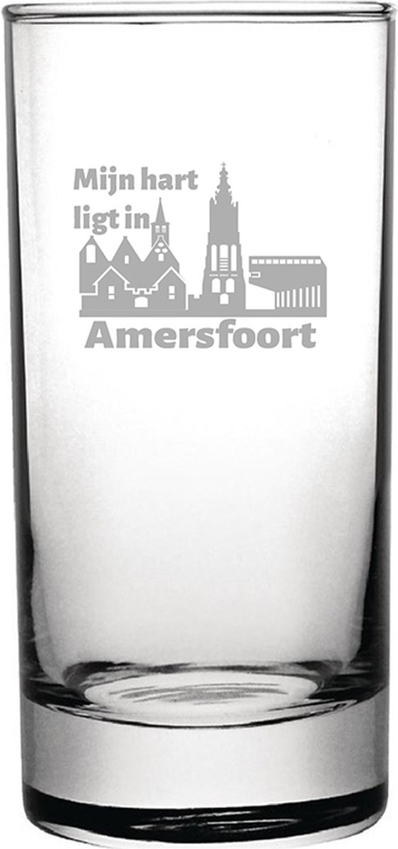 Gegraveerde longdrinkglas 28,5cl Amersfoort