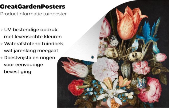 Décoration murale Femme - Fleurs - Coloré - 120x180 cm - Poster jardin