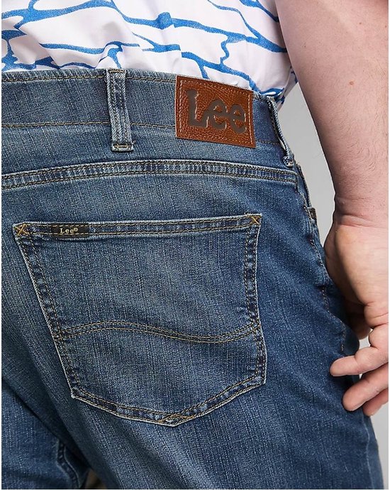 Jeans Uomo Lee Straight Fit XM - Taglio Dritto, Cotone Elasticizzato - Foto 10