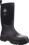 Zwarte Derwent II laars, zijkant zichtbaar. Met Muck Boot logo.