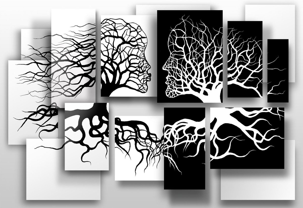 Fotobehangkoning - Behang - Vliesbehang - Fotobehang Kunst - Schilderijen - Kiss - 400 x 280 cm
