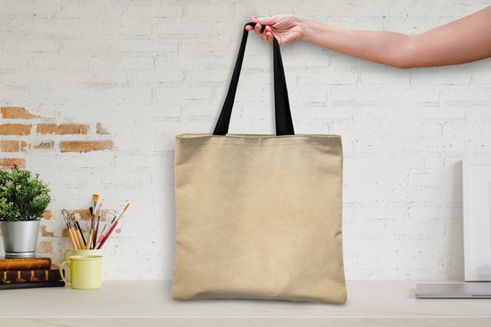 MuchoWow® Sac à bandoulière - Sac de plage - Shopper Structure en cuir de couleur claire - 45x45 cm - Sac en coton