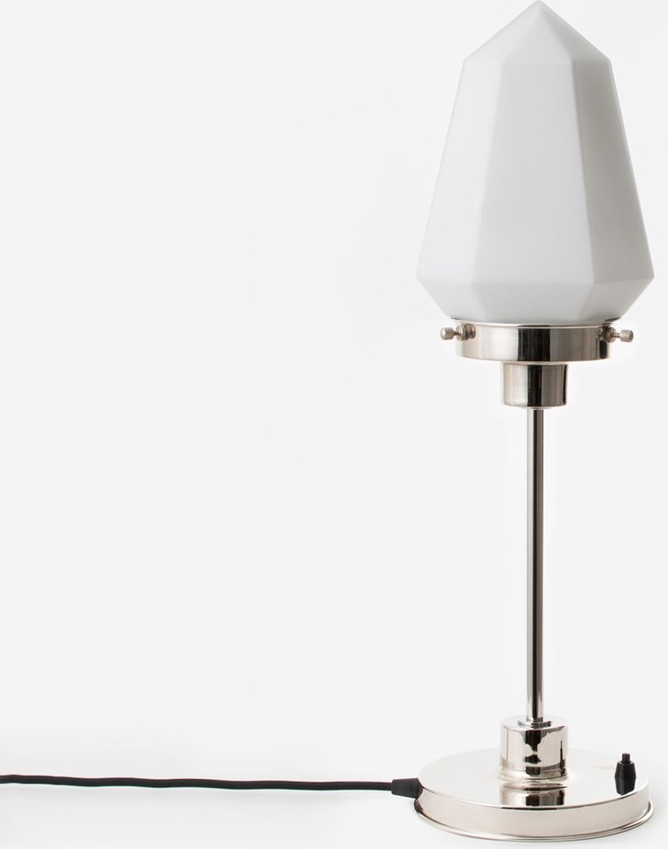 Art Deco Trade - Slanke Tafellamp Briljant 20's Nikkel