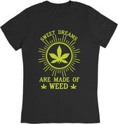 Cannabis T-Shirt - Medical Leaf - Wiet Weed Marijuana Olie Grinder Zaad 420 - Maat S