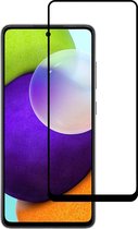 Smartphonica Samsung Galaxy A52 full cover tempered glass screenprotector van gehard glas met afgeronde hoeken geschikt voor Samsung Galaxy A52