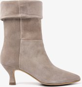 VIA VAI Noelle Rae Enkellaarsjes dames - Koel beige - Maat 36