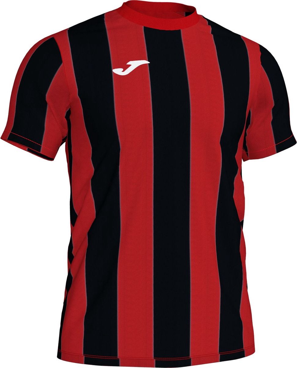 Joma Inter Shirt Korte Mouw Kinderen - Rood / Zwart | Maat: 128-140