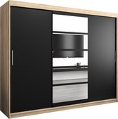 Sonoma Eik + Zwart Mat