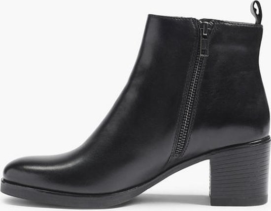 5th avenue Zwarte leren enkellaars - Maat 36 | bol.com