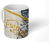 Mok - Koffiemok - Abstract - Goud - Natuur - Kunst - Mokken - 350 ML - Beker - Koffiemokken - Theemok