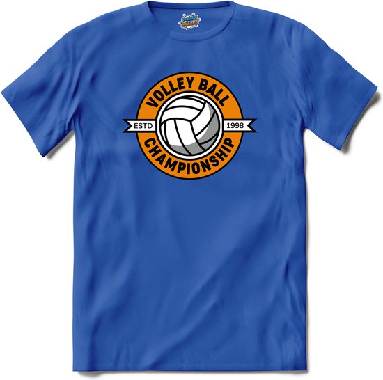 Volleybal championship sport - T-Shirt - Dames - Royal Blue - Maat S