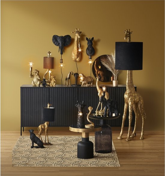 Light & Living Tafellamp Monkey - Goud - 20x19,5x34cm - Bohemian