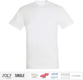 Sol's Heren T-Shirt 100% biologisch katoen Ronde hals wit Maat XXL